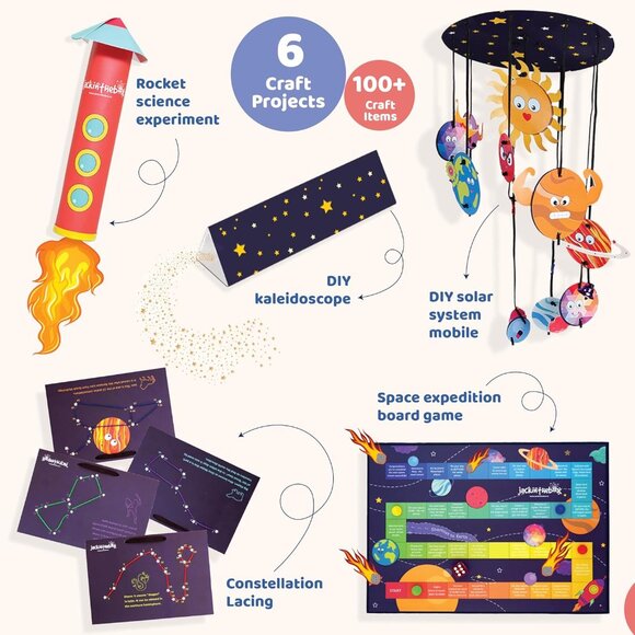 NEW Astronomy Space Explorer 6 Activities DIY Craft Set Kit Solar System… - Picture 7 of 16